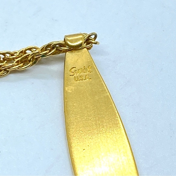 SPEIDEL Vintage ID Double Chain Bracelet Goldtone "Holly" Engraved - Picture 5 of 9